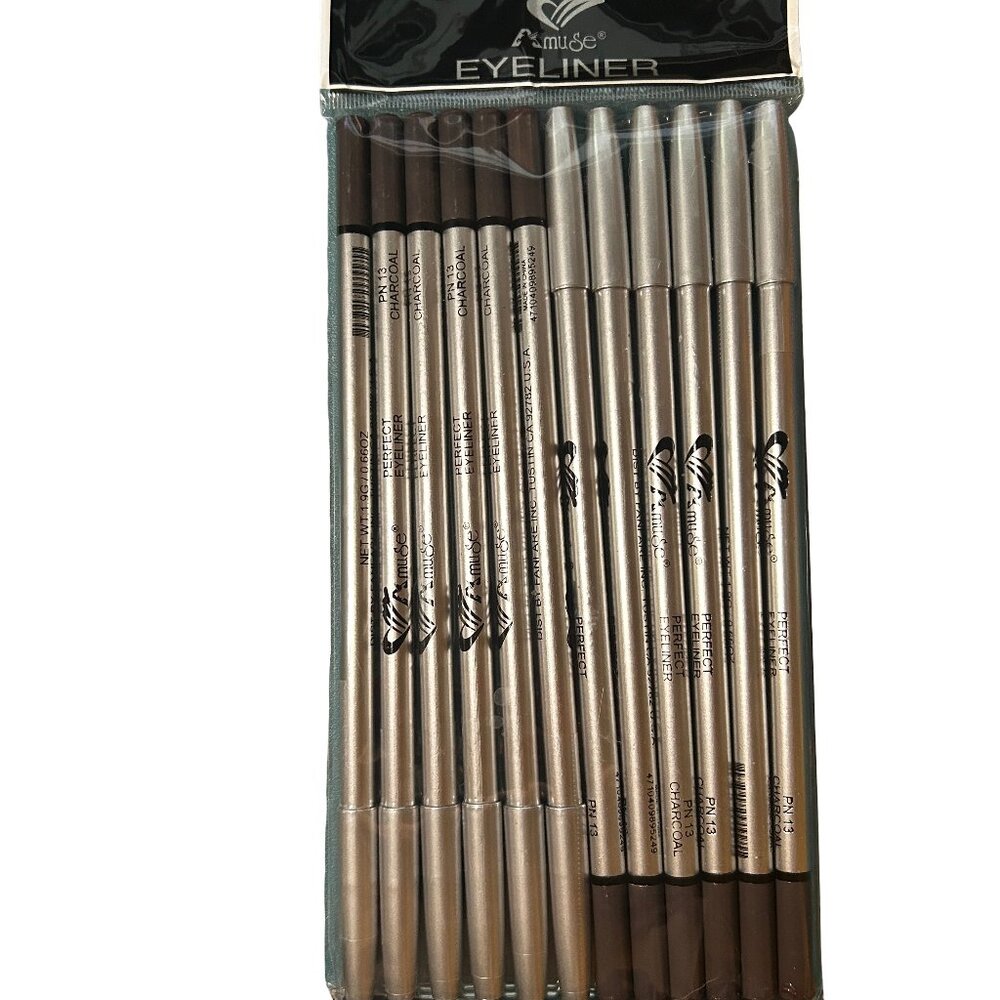Amuse Eyeliner Pencil Charcoal PN-13 Lot 12 Pack Sealed Black Eyeliner